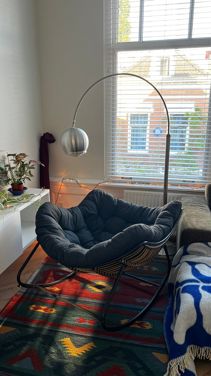Lounge schommelstoel rocking casa rocko, Ophalen, Zo goed als nieuw