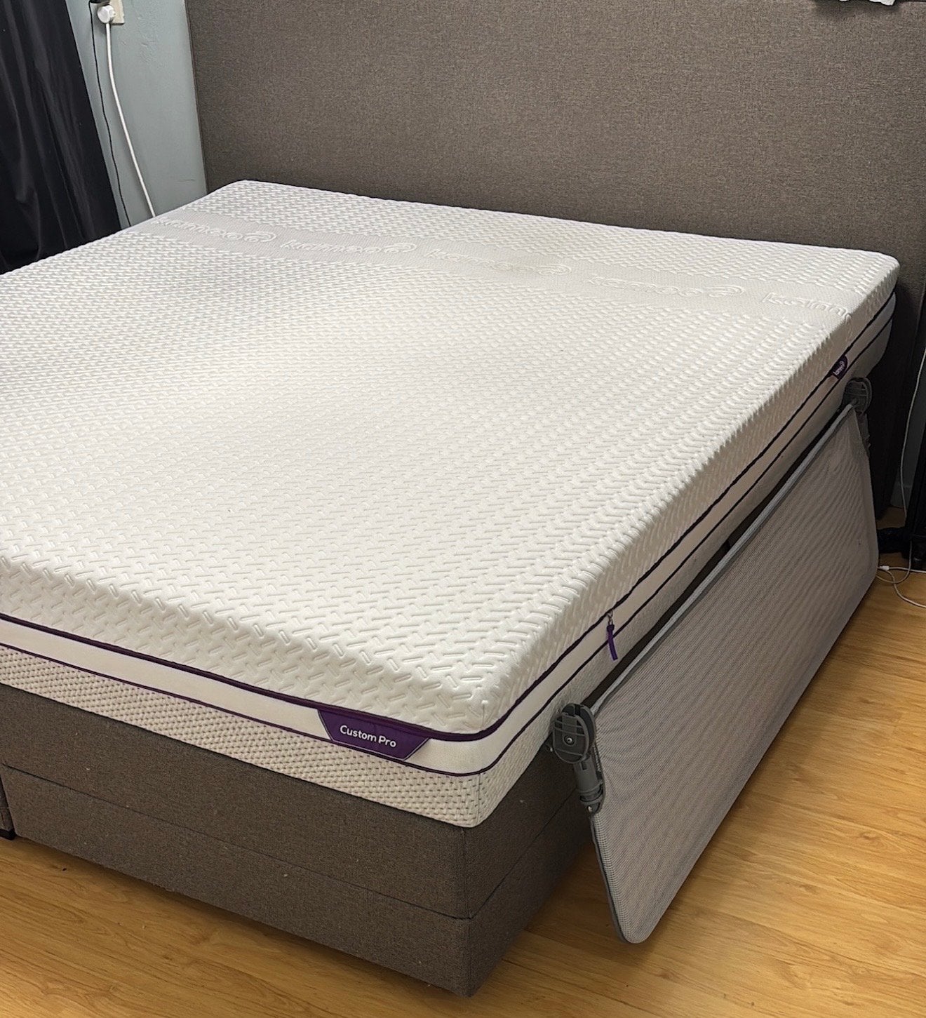 Elektrisch Tweepersoonsbed 180x200 Antraciet (excl. matras), Ophalen, Tweepersoons, 180 cm, 200 cm