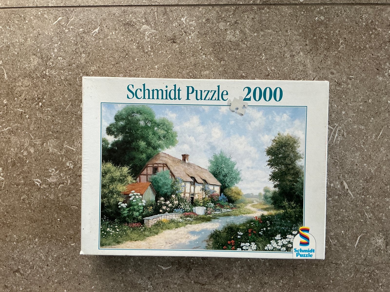 Schmidt puzzel Idyllisch landschap 02767 - 2000 stukjes (KWF, Ophalen of Verzenden, Meer dan 1500 stukjes, Zo goed als nieuw