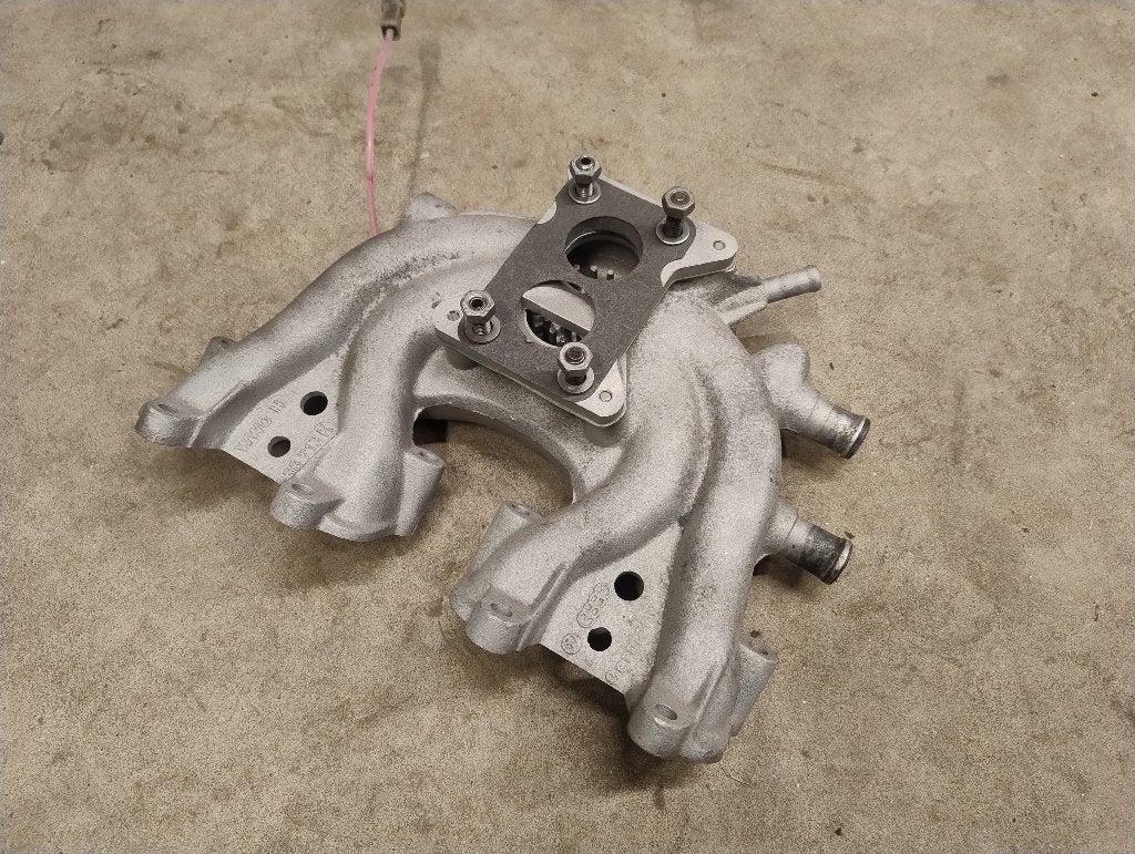 VW 1.3 8v inlaatspruitstuk met pasplaat Weber carburateur, Ophalen, Gebruikt