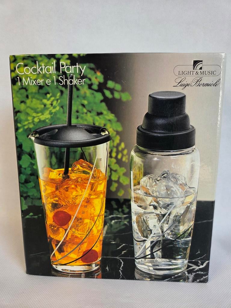 Vintage Luigi Bormioli Cocktail Party Mixer & Shaker Set, Ophalen of Verzenden