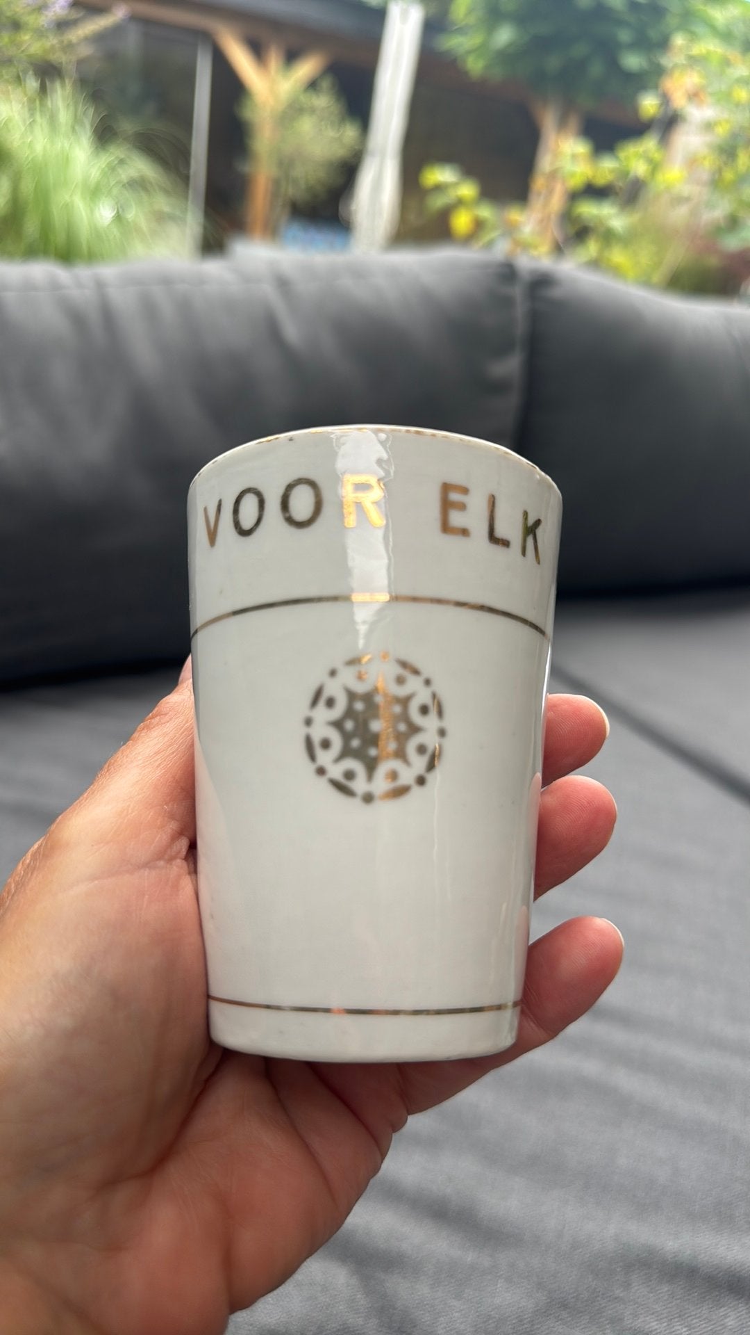 Porceleinen drinkbeker, Ophalen of Verzenden