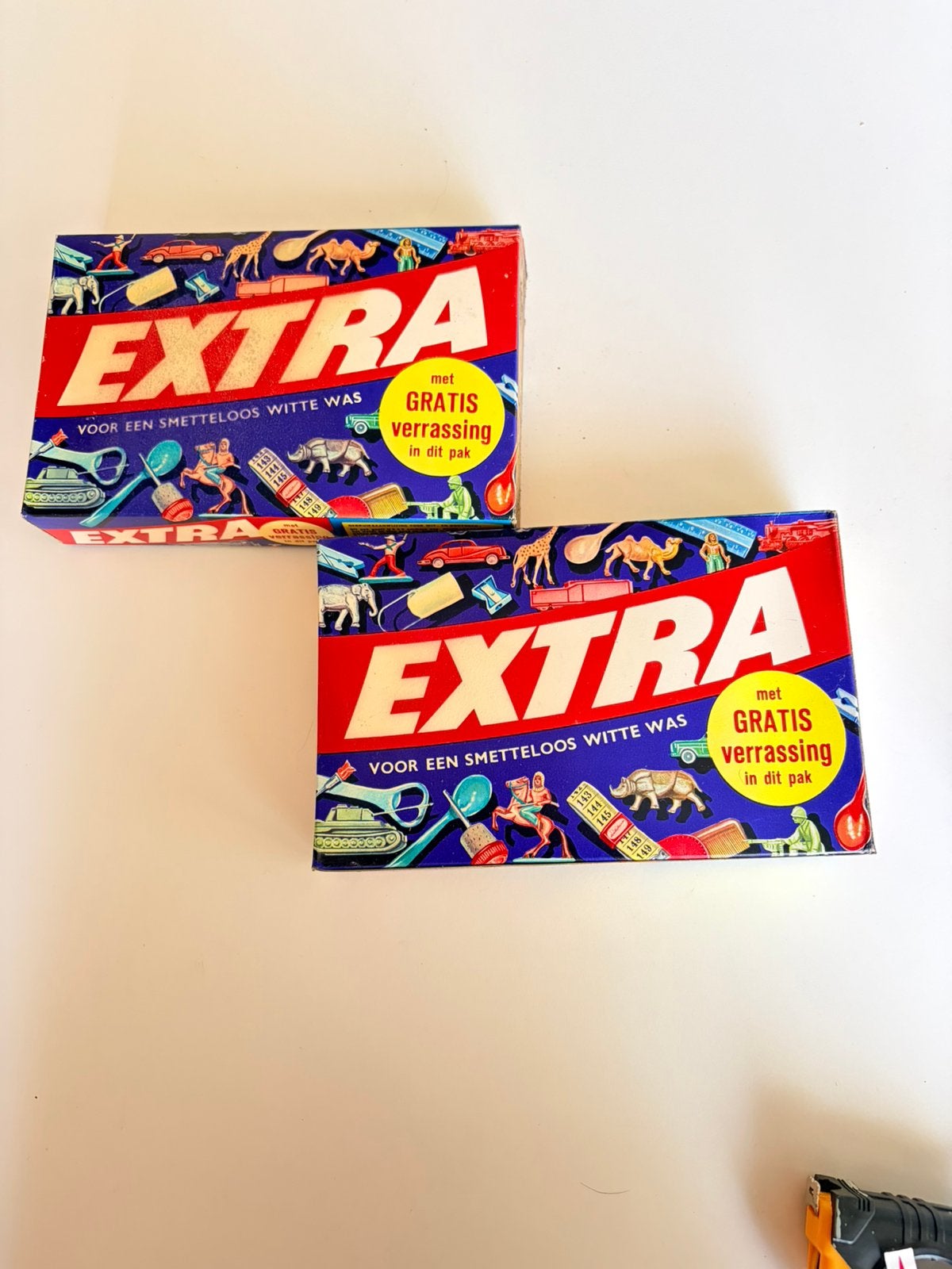 Vintage EXTRA wasmiddel jaren 60 NOS - 2 stuks, Verzamelen, Ophalen of Verzenden, Zo goed als nieuw