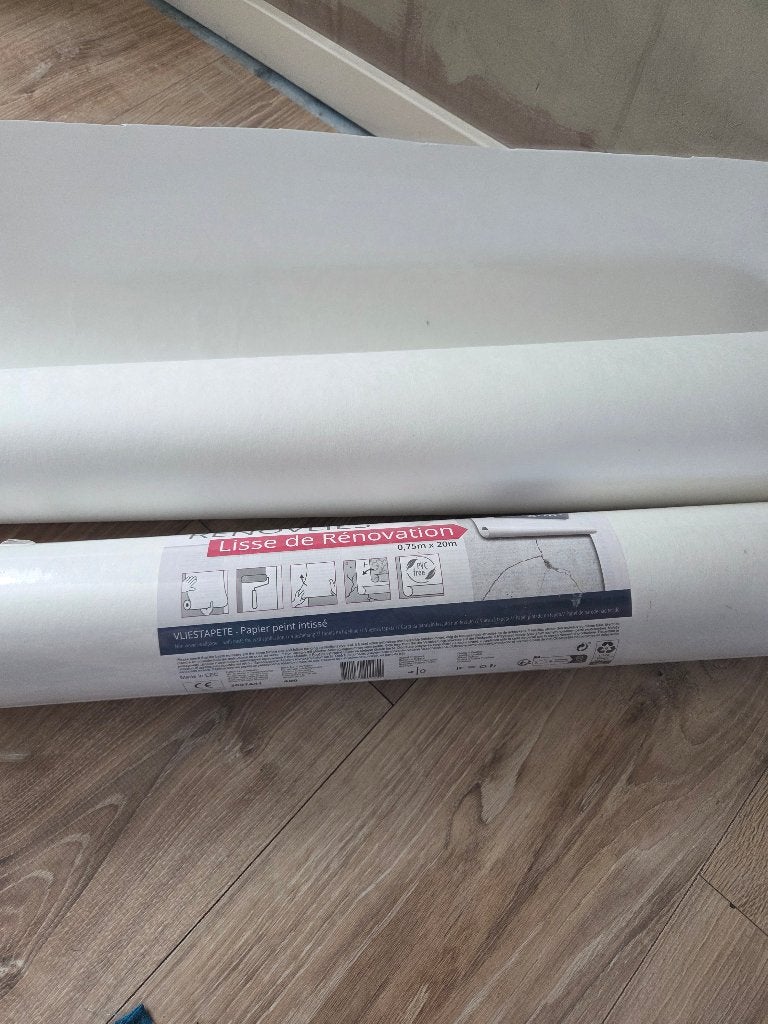 Renovlies behang, Huis en Inrichting, Ophalen, Overige patronen, Overige merken, Wit