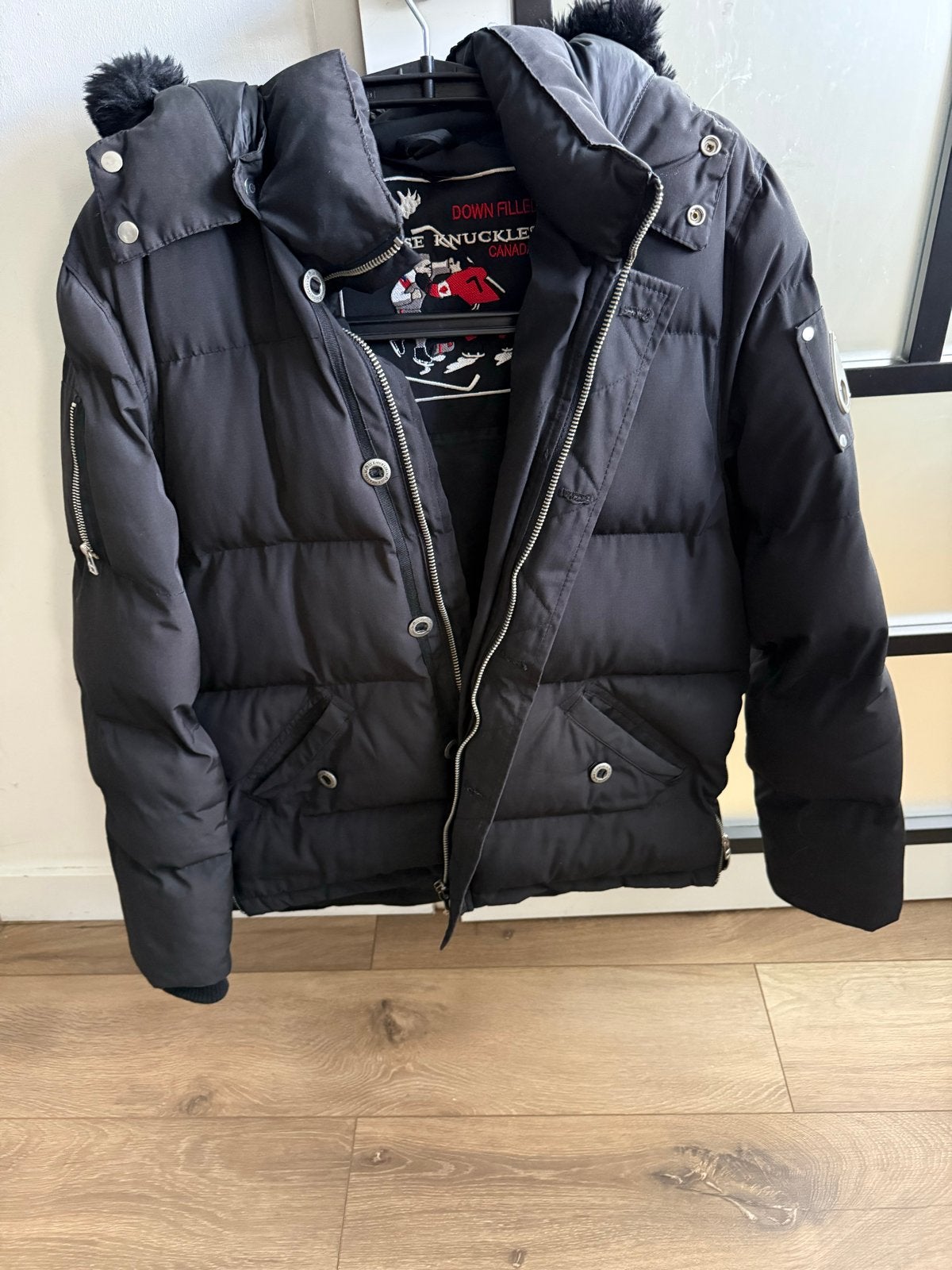 Moose Knuckles winterjas zwart maat XL, Kleding | Heren, Ophalen of Verzenden, Zo goed als nieuw, Maat 56/58 (XL), Zwart