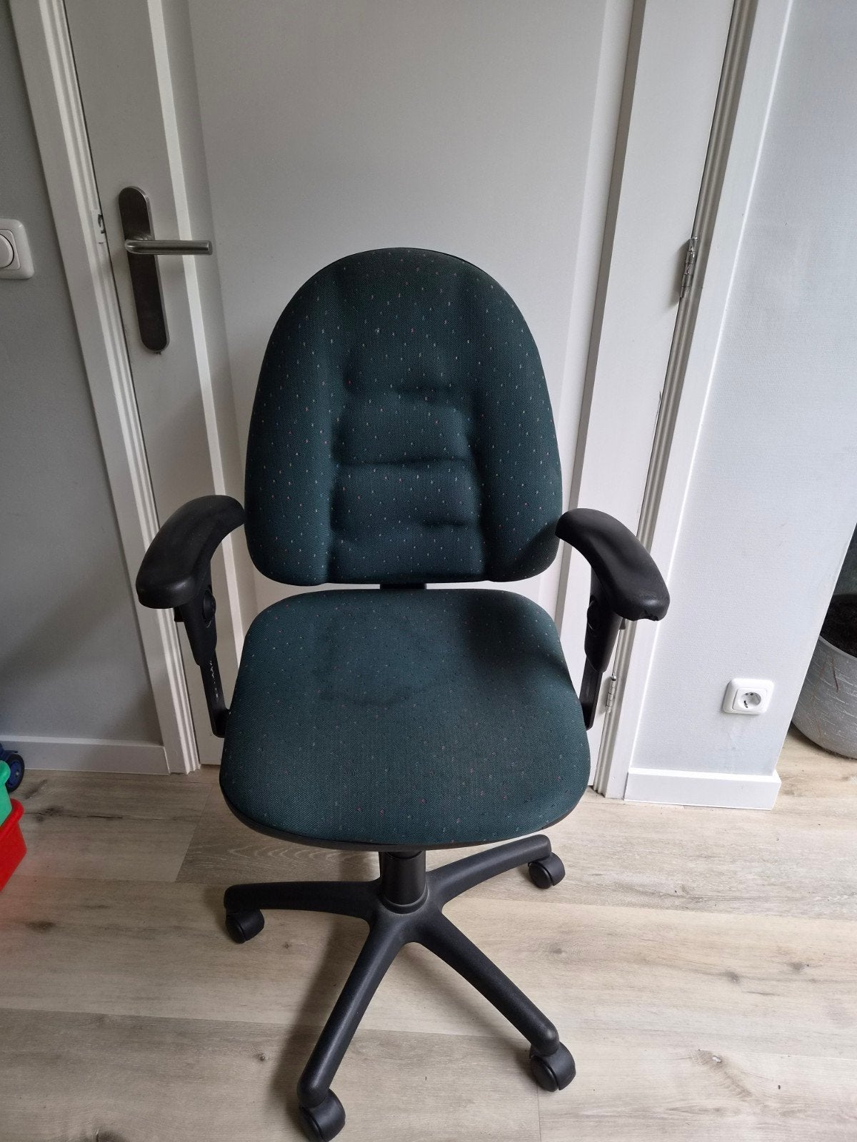 bureaustoel, Ophalen, Gebruikt, Blauw