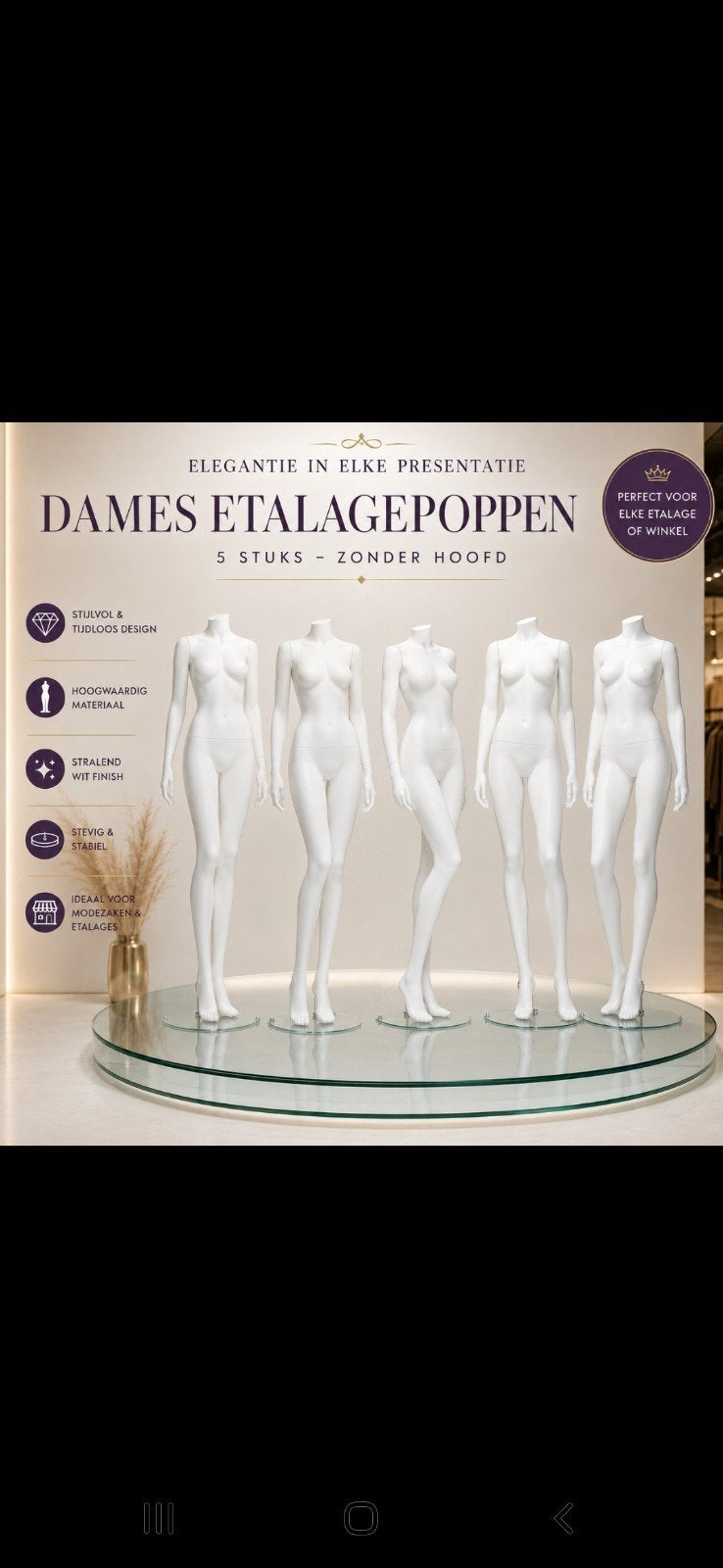 Dames etalage poppen, Ophalen, Zo goed als nieuw