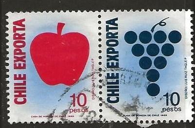 Chili 25, appel druif, Verzenden, Gestempeld, Zuid-Amerika