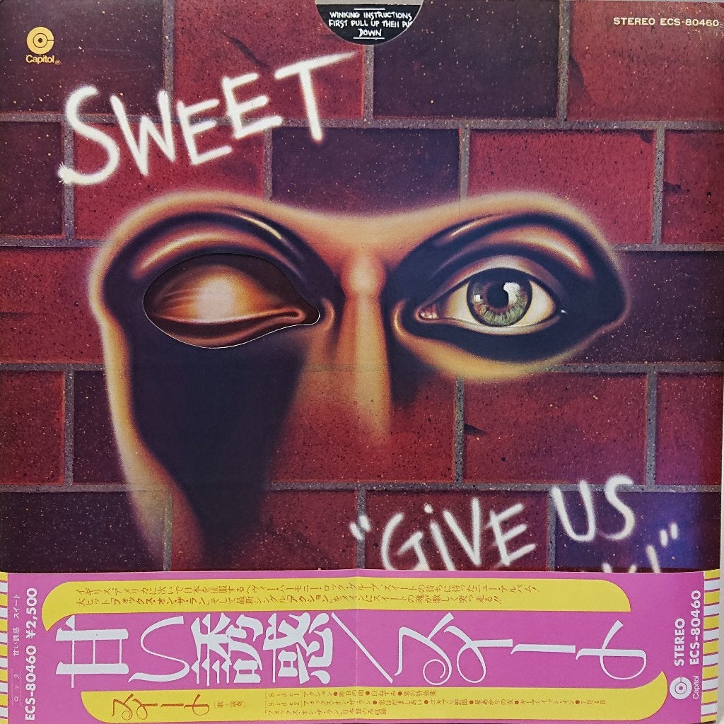 The Sweet ‎– Give Us A Wink (Japan 1976), LP, Gebruikt, Inclusief obi, Ophalen of Verzenden