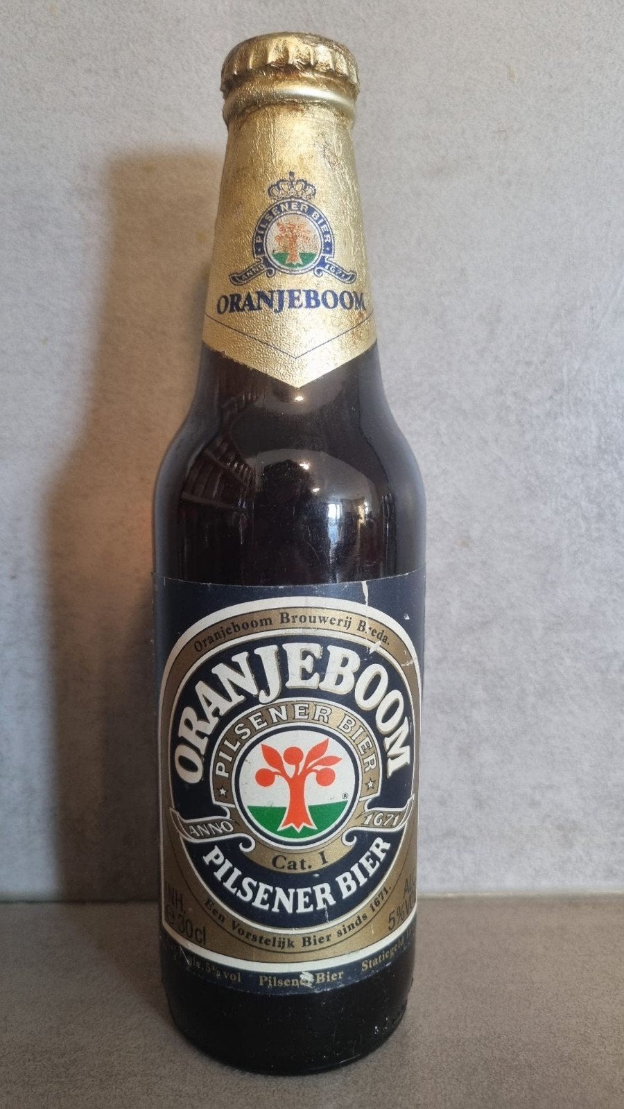 Oranjeboom - Oranjeboom Brouwerij, Breda - 30cl - tht '90, Verzamelen, Biermerken, Ophalen of Verzenden, Zo goed als nieuw, Flesje(s)