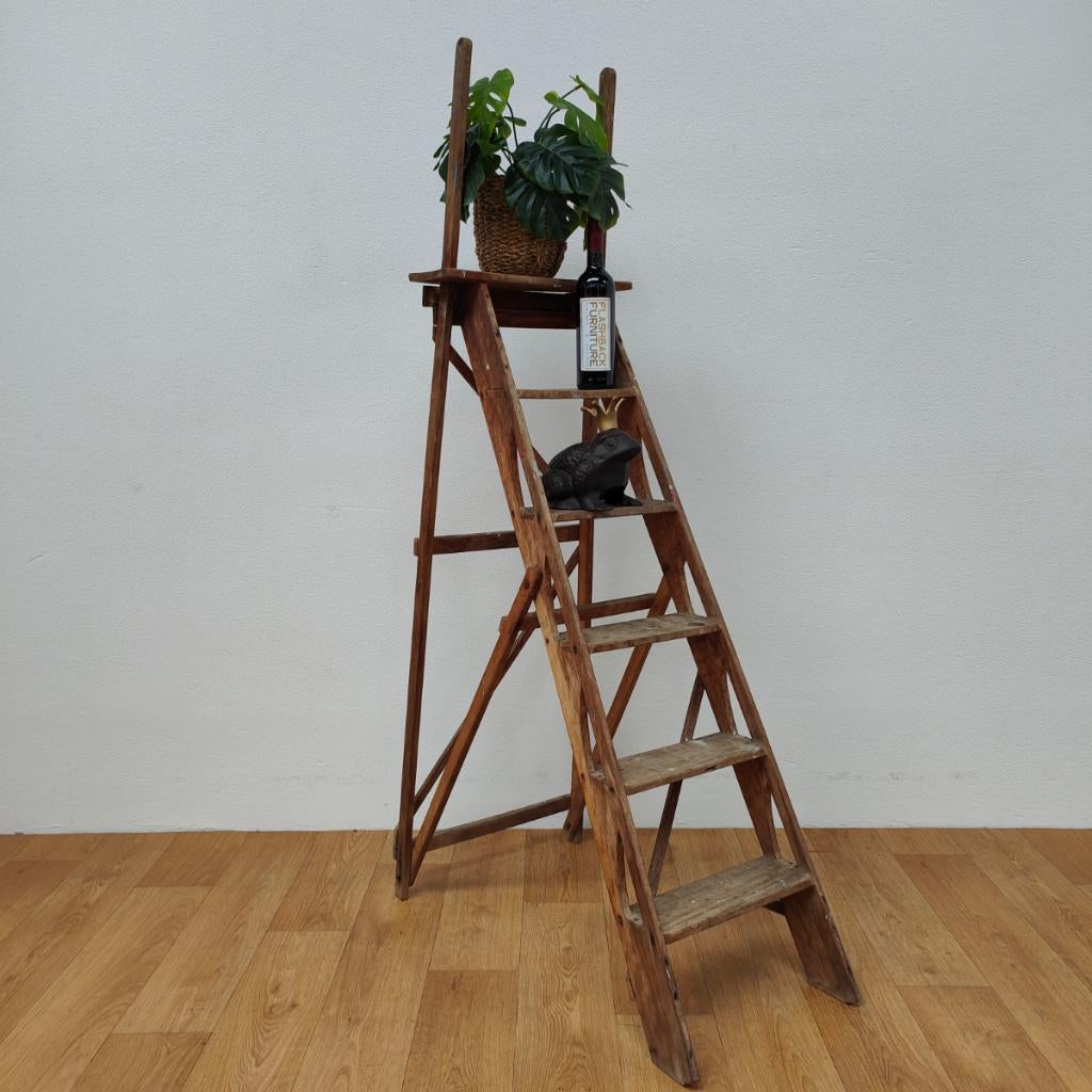 Houten schildertrapje keukentrapje plantentafeltje, Ophalen of Verzenden
