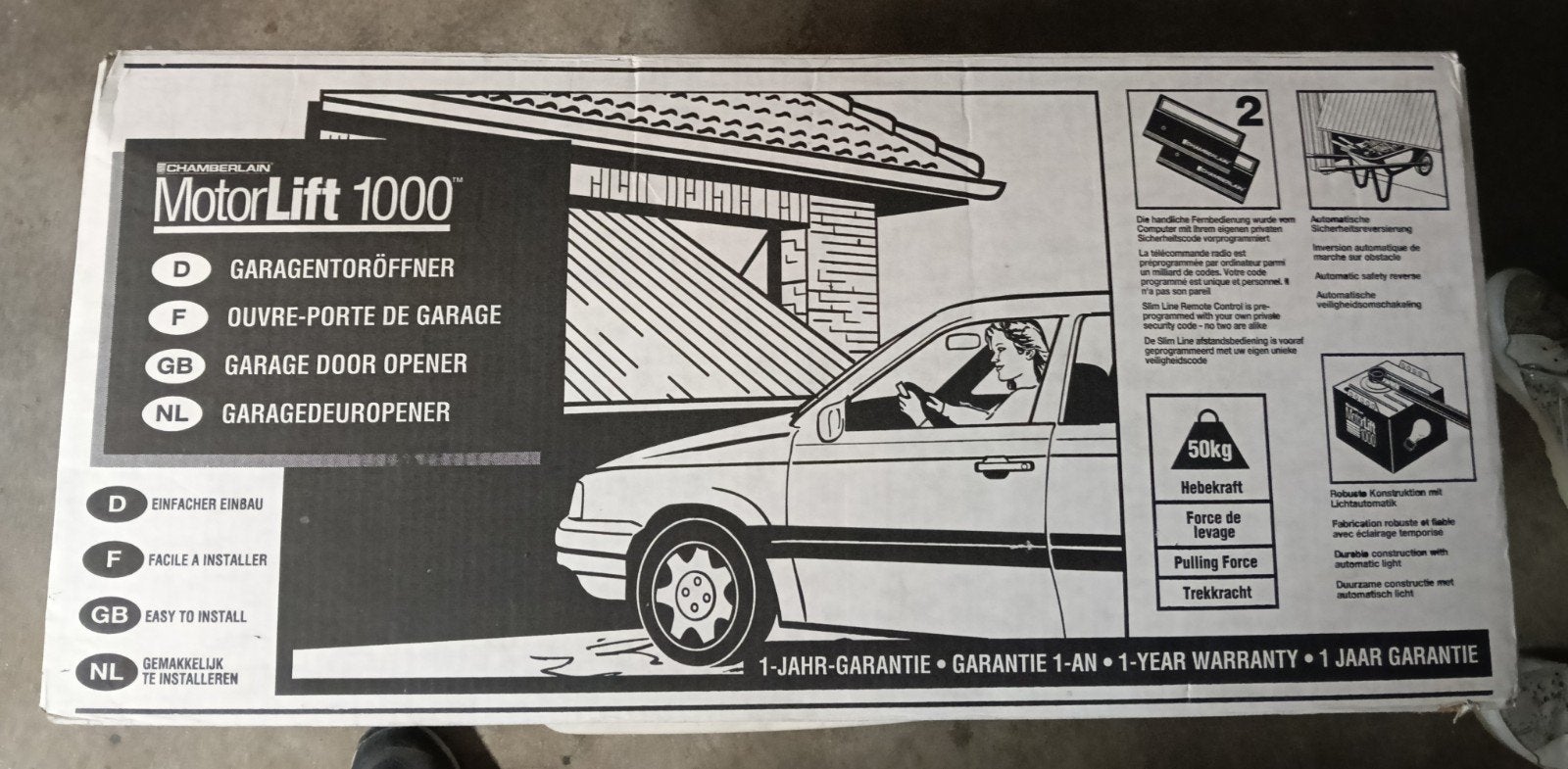 Gratis ophalen,  Chamberlain MotorLift 1000 Garagedeuropener, Ophalen of Verzenden