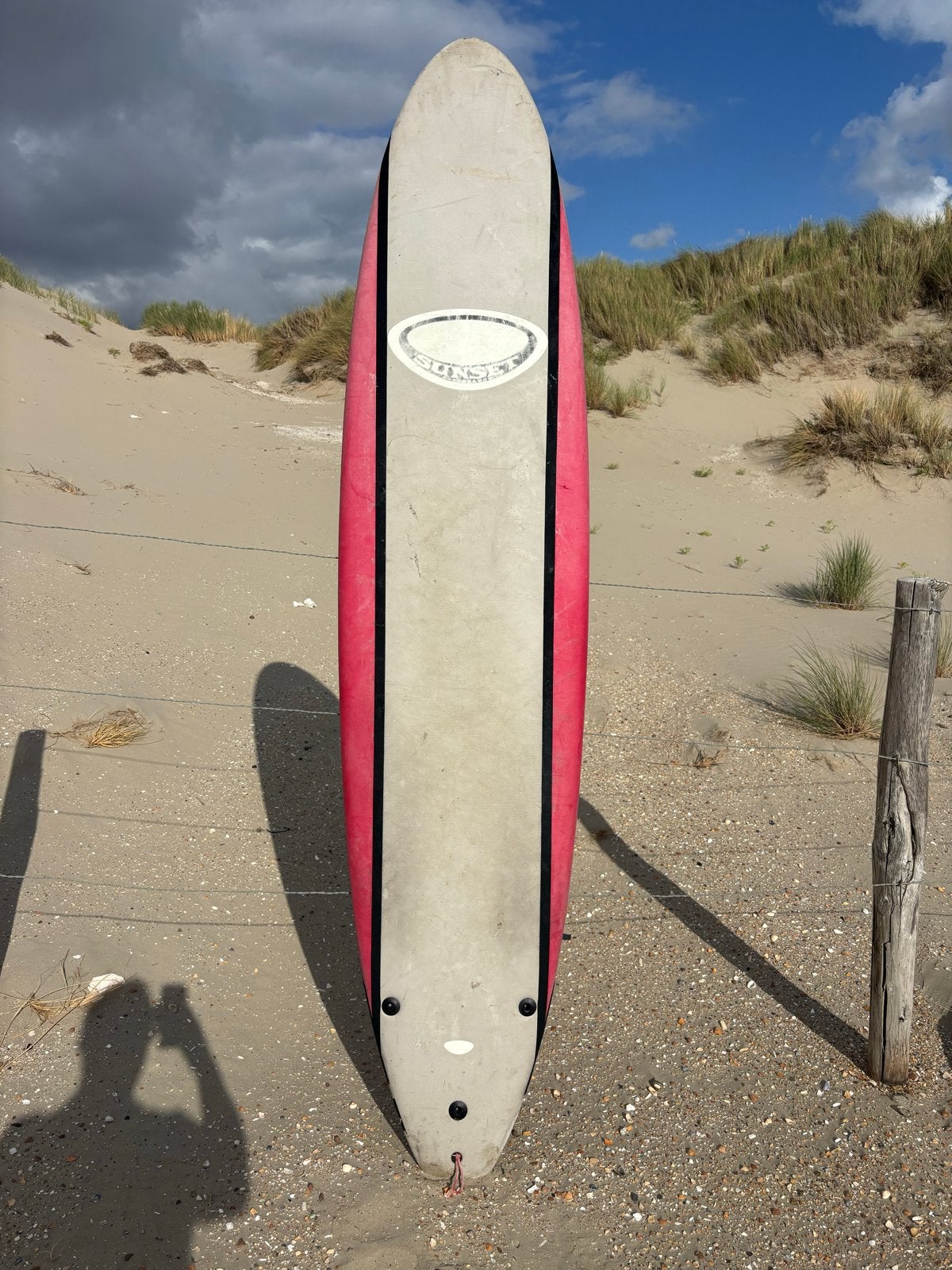 Sunset Softboard 8'0" Surfplank - Ideaal voor beginners, Watersport en Boten, Golfsurfen, Ophalen, Gebruikt, Funboard, Met vinnen