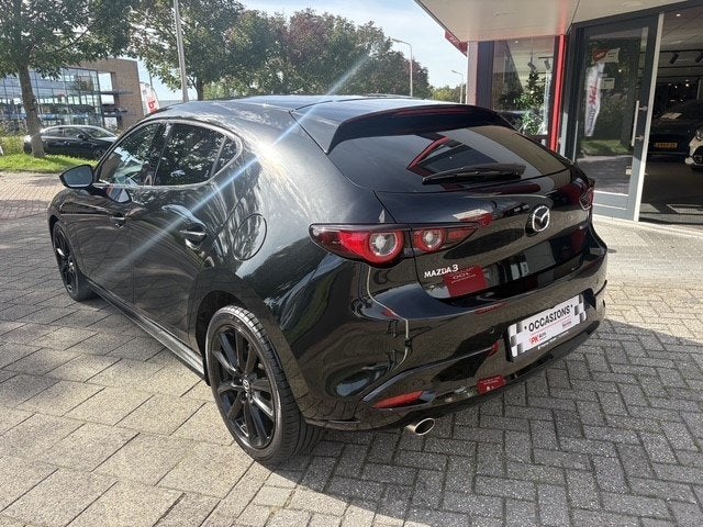 Mazda 3 2.0 e-SkyActiv-G M Hybrid 150 Homura | Navi | Camera, Auto's, Stof, Gebruikt, 4 cilinders, Zwart