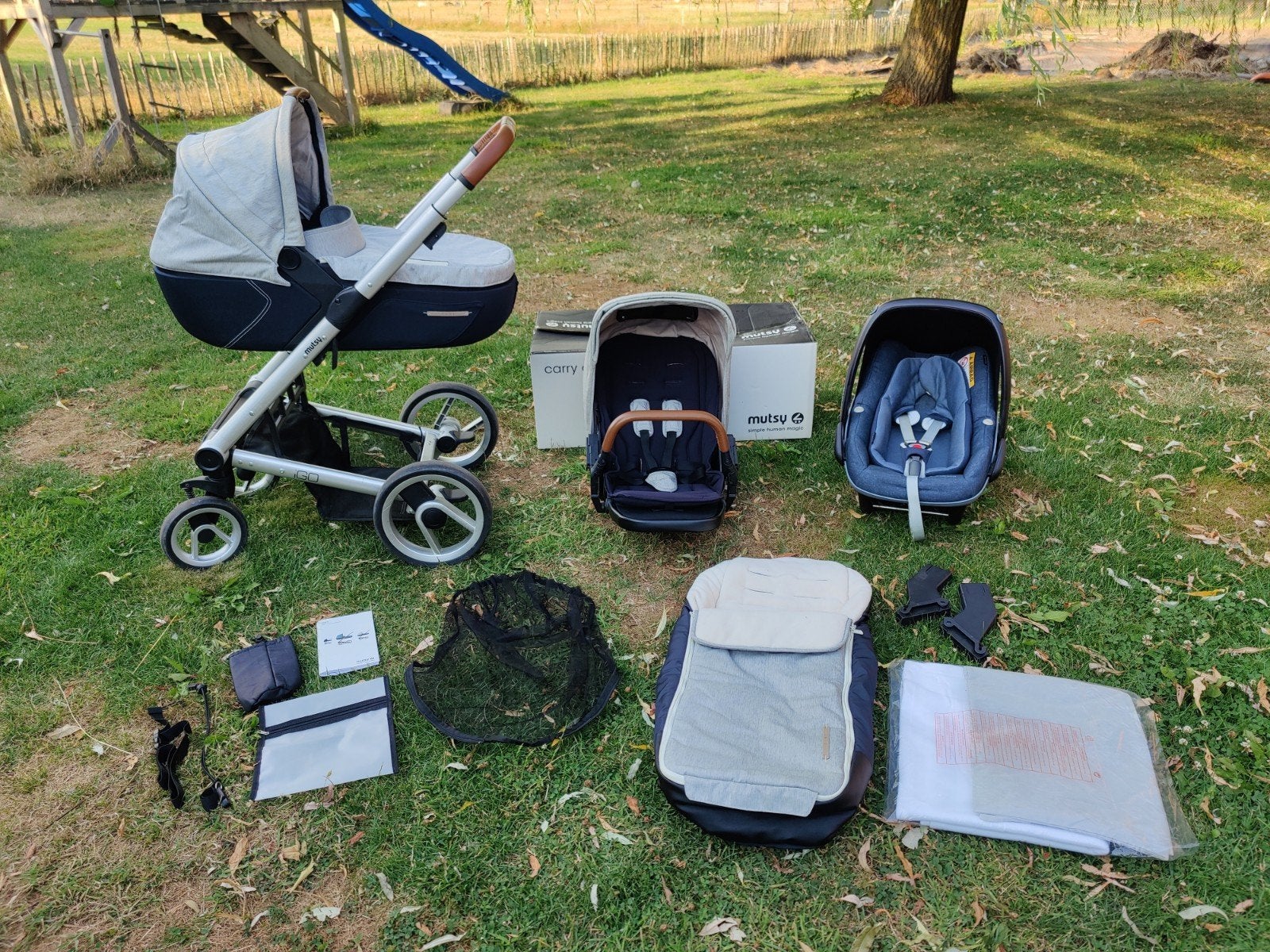 Kinderwagen Mutsy iGo incl. alle toebehoren, Ophalen, Zo goed als nieuw, Mutsy, Met reiswieg