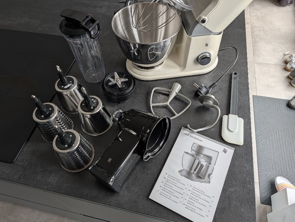 WMF Kitchenminis One for All Keukenmachine + groentesnijder, Witgoed en Apparatuur, Ophalen of Verzenden, Zo goed als nieuw, Vaatwasserbestendig