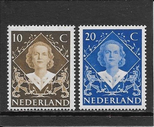 Nederland inhuldigingszegels Juliana, Postzegels en Munten, Ophalen of Verzenden, Na 1940, Postfris