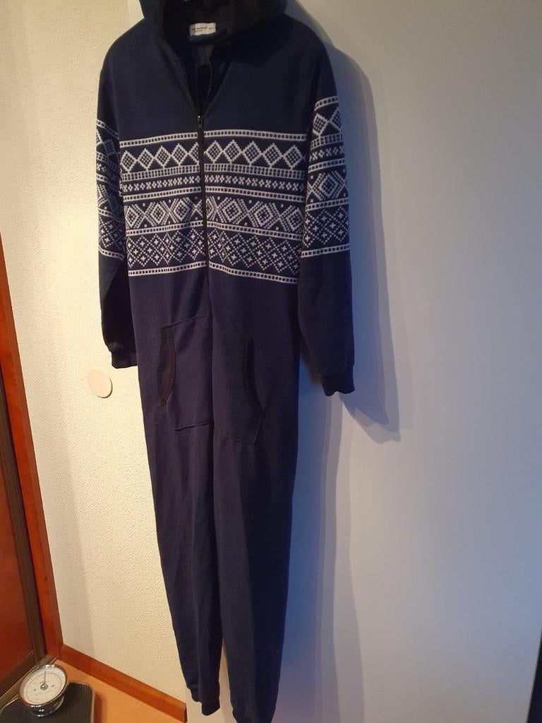 Onesie XS/S donkerblauw heren fleece, Kleding | Heren, Ophalen of Verzenden, Zo goed als nieuw, Maat 46 (S) of kleiner, Primark