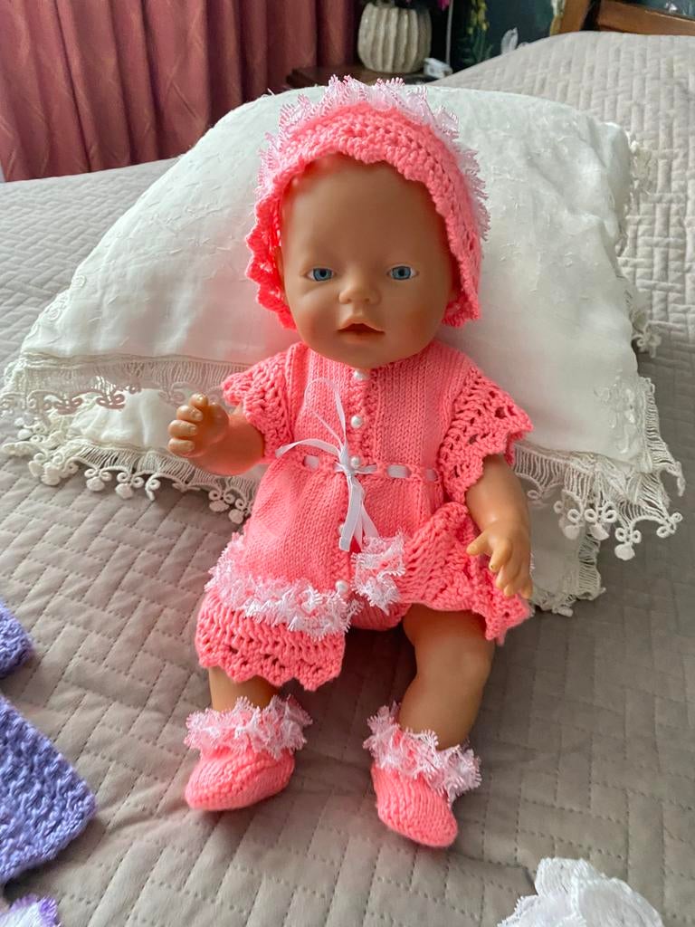 Te Koop baby born kleding  handgemaakt gratis baby born, Ophalen of Verzenden, Zo goed als nieuw, Overige typen