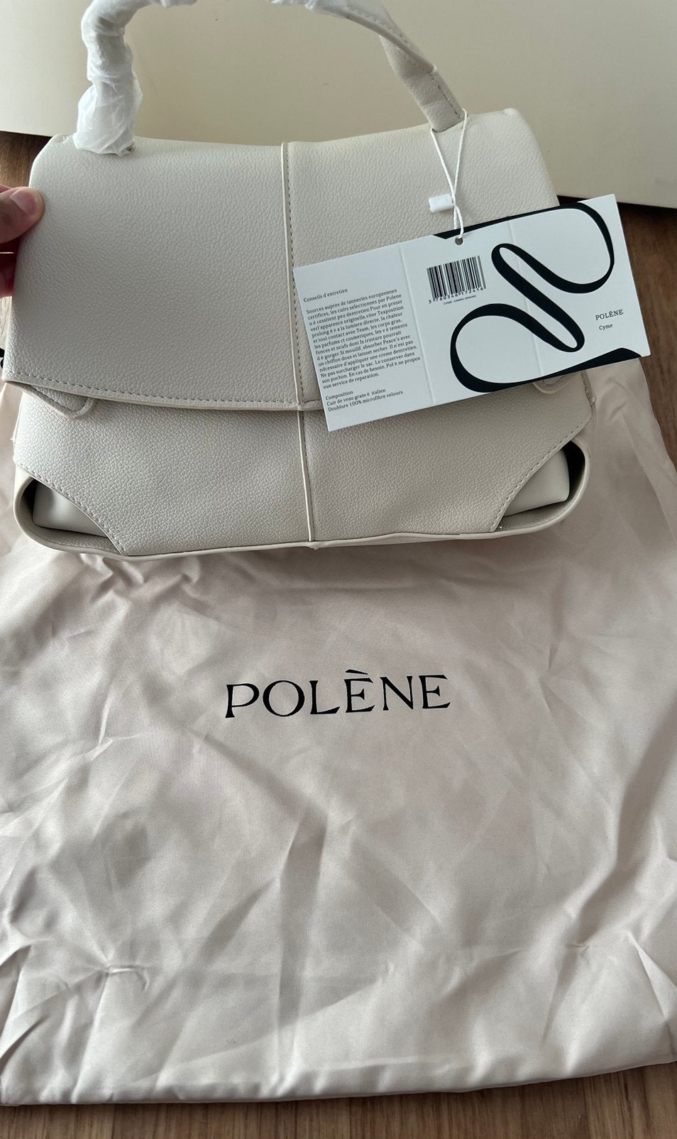 Polene Mokki, Ophalen of Verzenden, Zo goed als nieuw, Zwart, Handtas