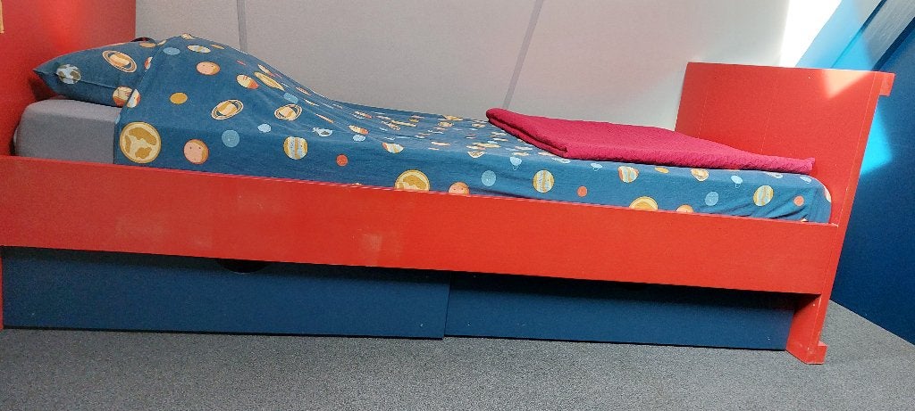 2 kinderbedden, 85 tot 100 cm, Gebruikt, 180 cm of meer, Ophalen