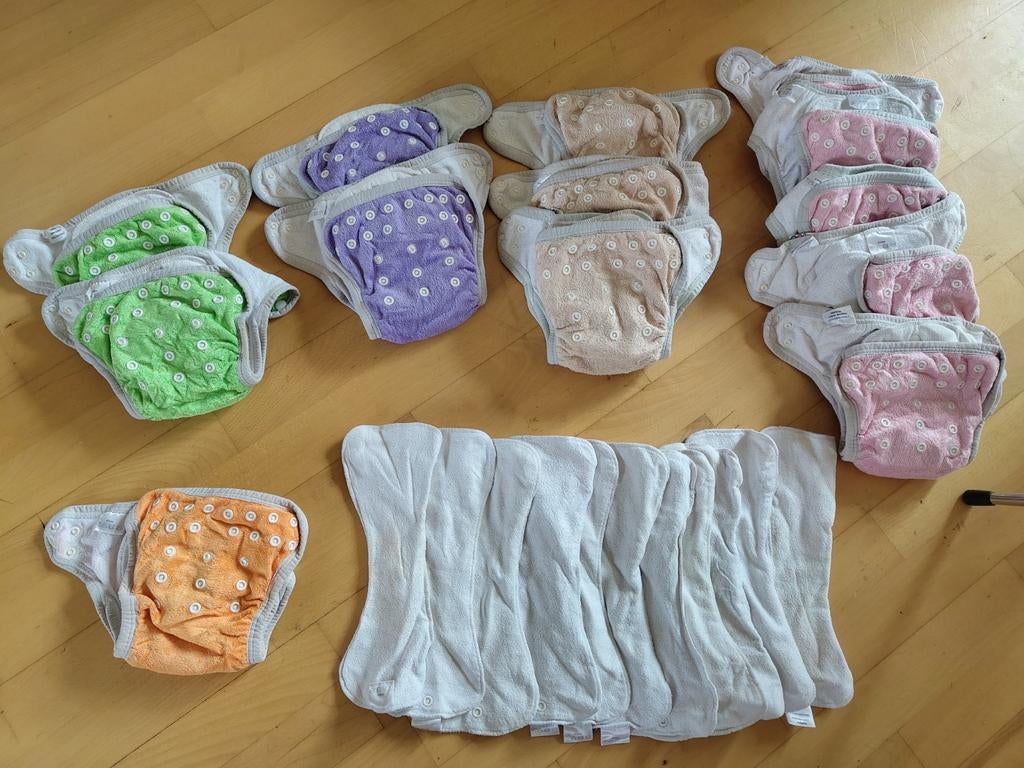 Set van 13 badstoffen wasbare luiers merk B'bies, Ophalen of Verzenden, Jongetje of Meisje