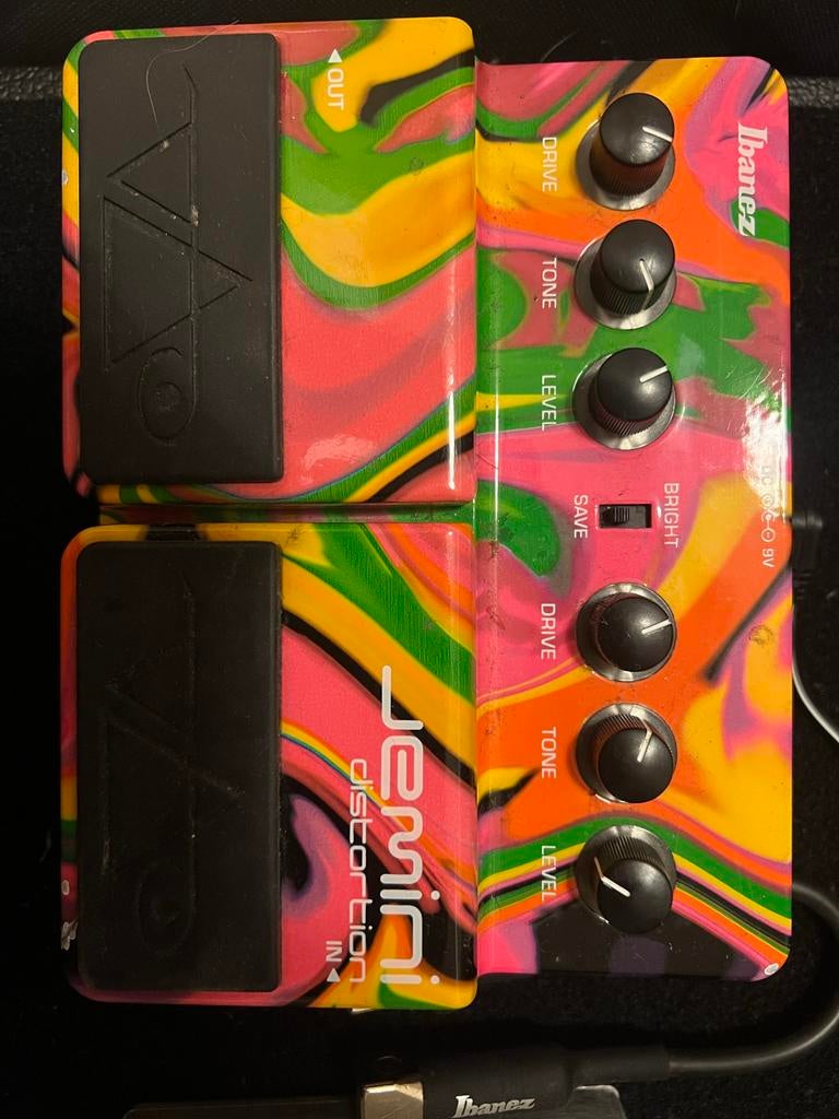 Ibanez Jemini Distortion Pedal - Steve Vai Signature, Ophalen of Verzenden, Gebruikt, Distortion, Overdrive of Fuzz