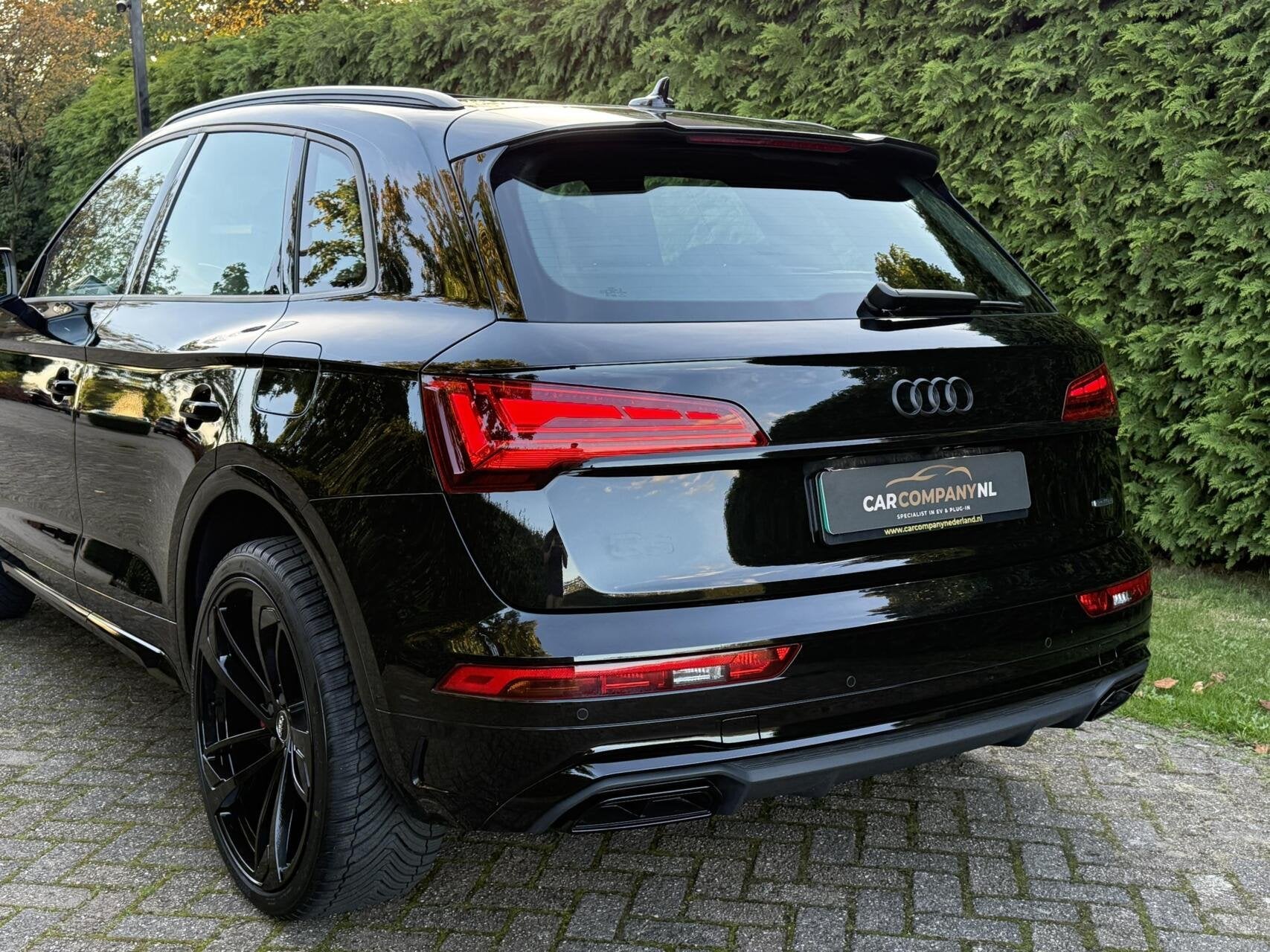 Audi Q5 55 TFSIe |SLINE|Black edit.|Panodak|Quattro, Automaat, Dealer onderhouden, Gebruikt, Zwart