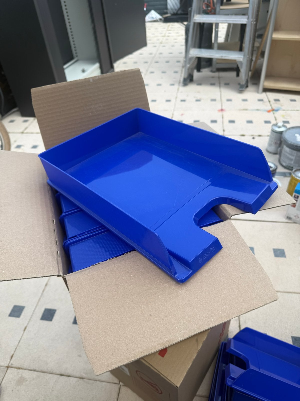 43x Esselte brievenbakken, blauw, Ophalen, Nieuw