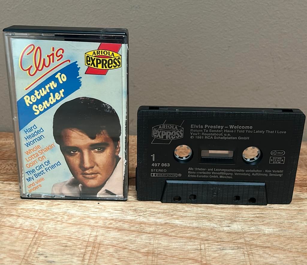Elvis Presley – Return To Sender (cassette), Ophalen of Verzenden, Gebruikt, 1 bandje