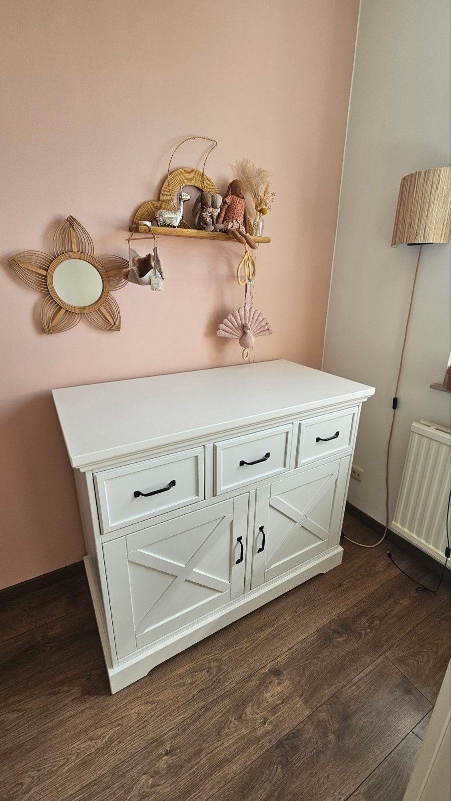 Kidsmill Savigno Babykamer met kruis, twee matrasjes en sch, Ophalen, Zo goed als nieuw, Jongetje of Meisje