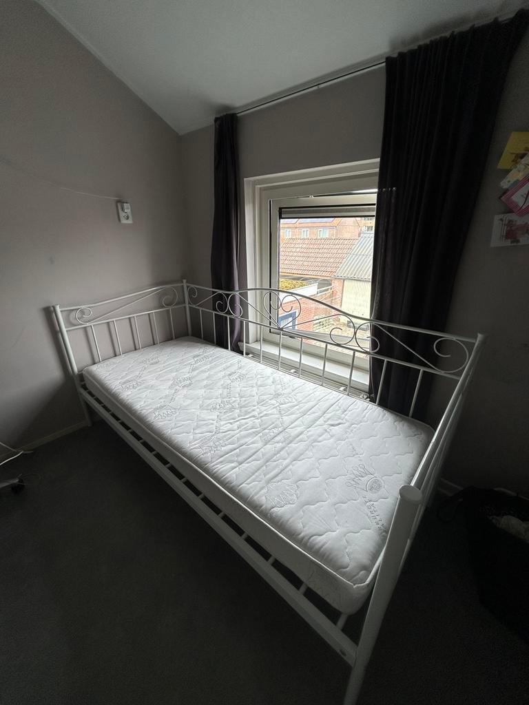 Een persoons bed bank, Eenpersoons, Meisjes, Ophalen of Verzenden, Metaal