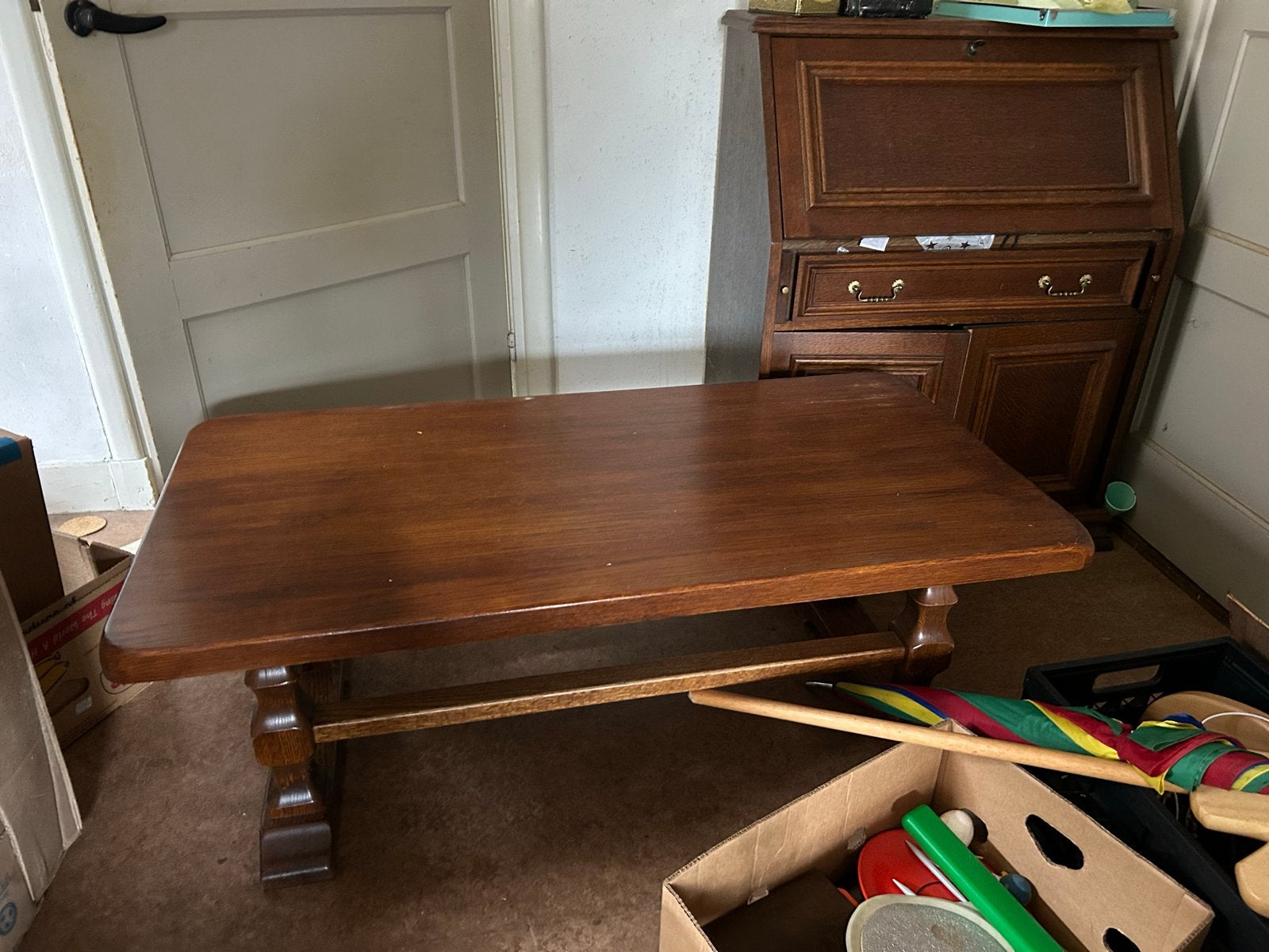 Donker eiken salontafel, prima staat, Ophalen, Gebruikt, Eikenhout