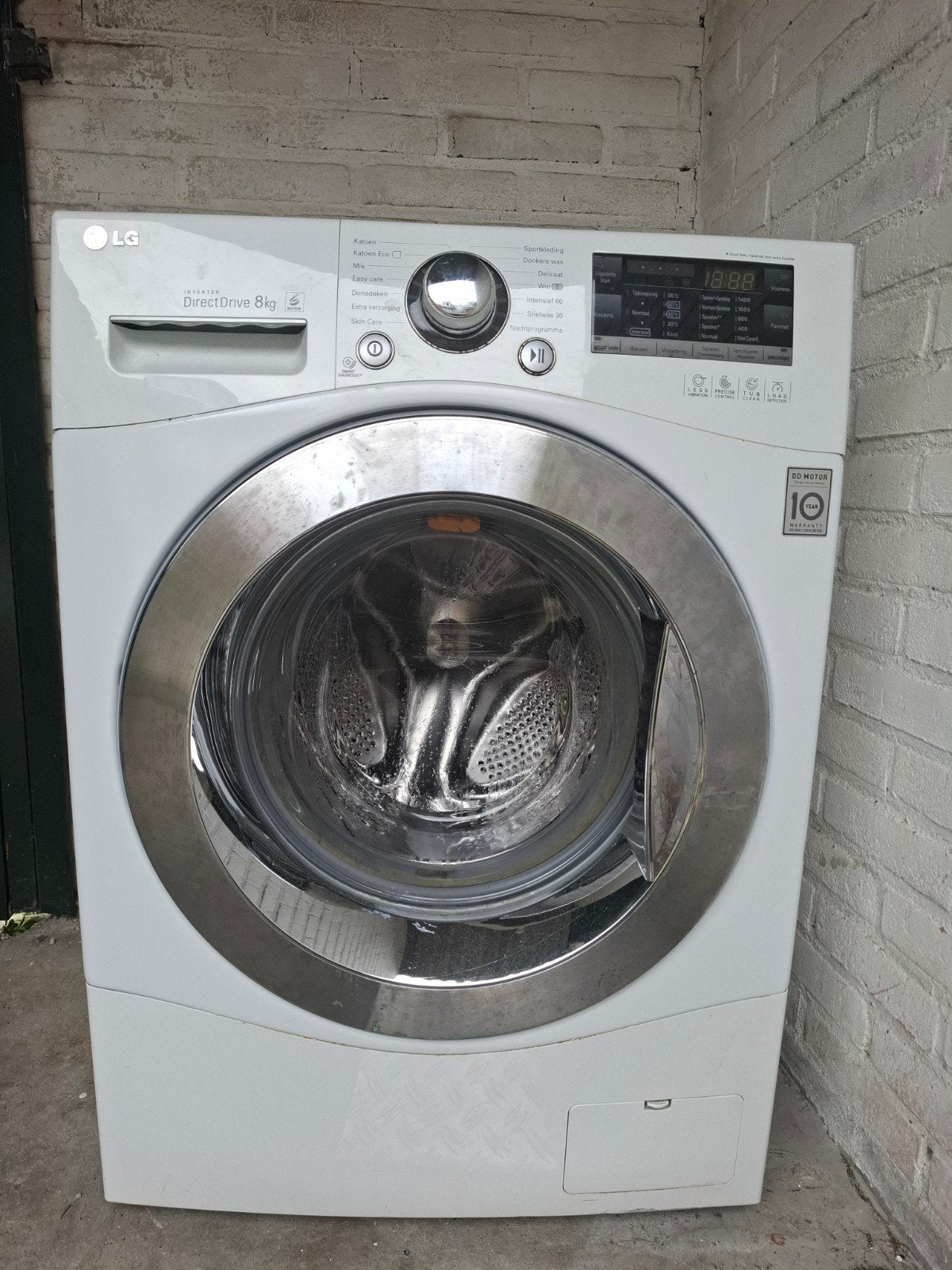 LG DirectDrive wasmachine, Ophalen of Verzenden, 1200 tot 1600 toeren, 85 tot 90 cm