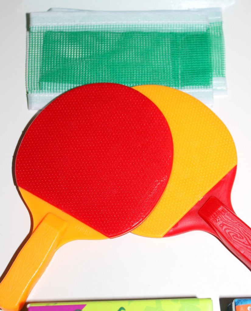 Tafeltennis voor op de eettafel 2 batjes + net 2 spelers, Ophalen of Verzenden, Nieuw, Net, Batje(s) of Balletje(s)
