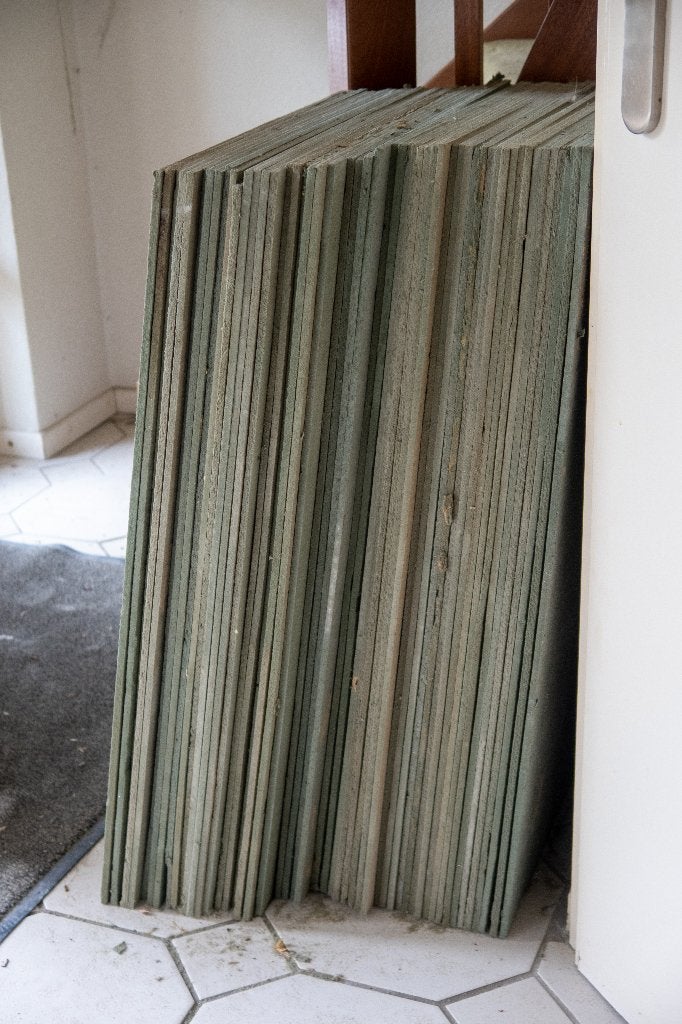 Groene ondervloerplaten (40 m2), Doe-het-zelf en Verbouw, Vloerdelen en Plavuizen, Ophalen, Overige materialen, 30 cm of meer