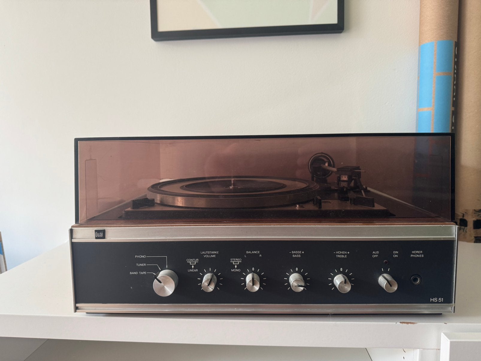Dual HS 51 Platenspeler met werkende naald, Audio, Tv en Foto, Platenspelers, Ophalen of Verzenden, Gebruikt, Platenspeler, Dual