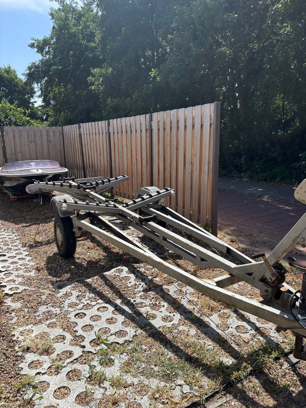 Kanteltrailer 6 meter met verlichting en vering - Nu weg!, Watersport en Boten, Ophalen, Gebruikt, Overige typen, Zeilboot of Motorboot