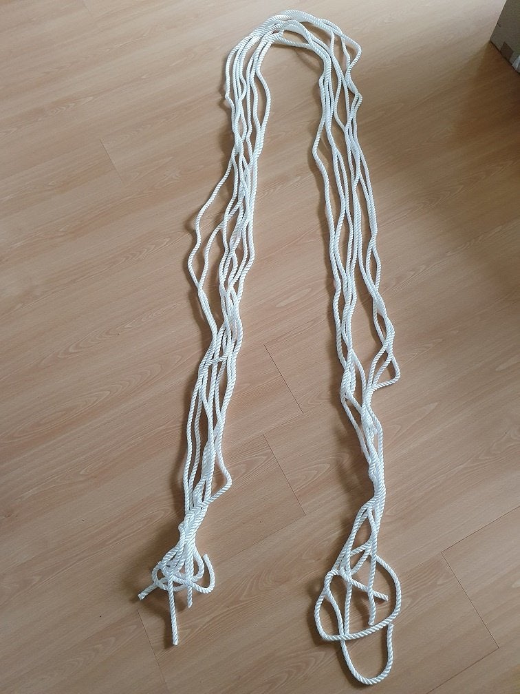 Polyester touw in 3-strengs geslagen, Ophalen of Verzenden, Nieuw, Lijn of Blok
