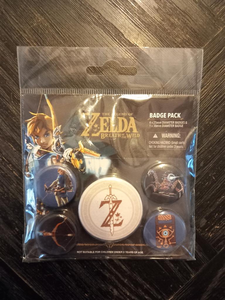 The Legend of Zelda Breath of the Wild Button Set, Nintendo, Figuurtje, Nieuw, Ophalen of Verzenden