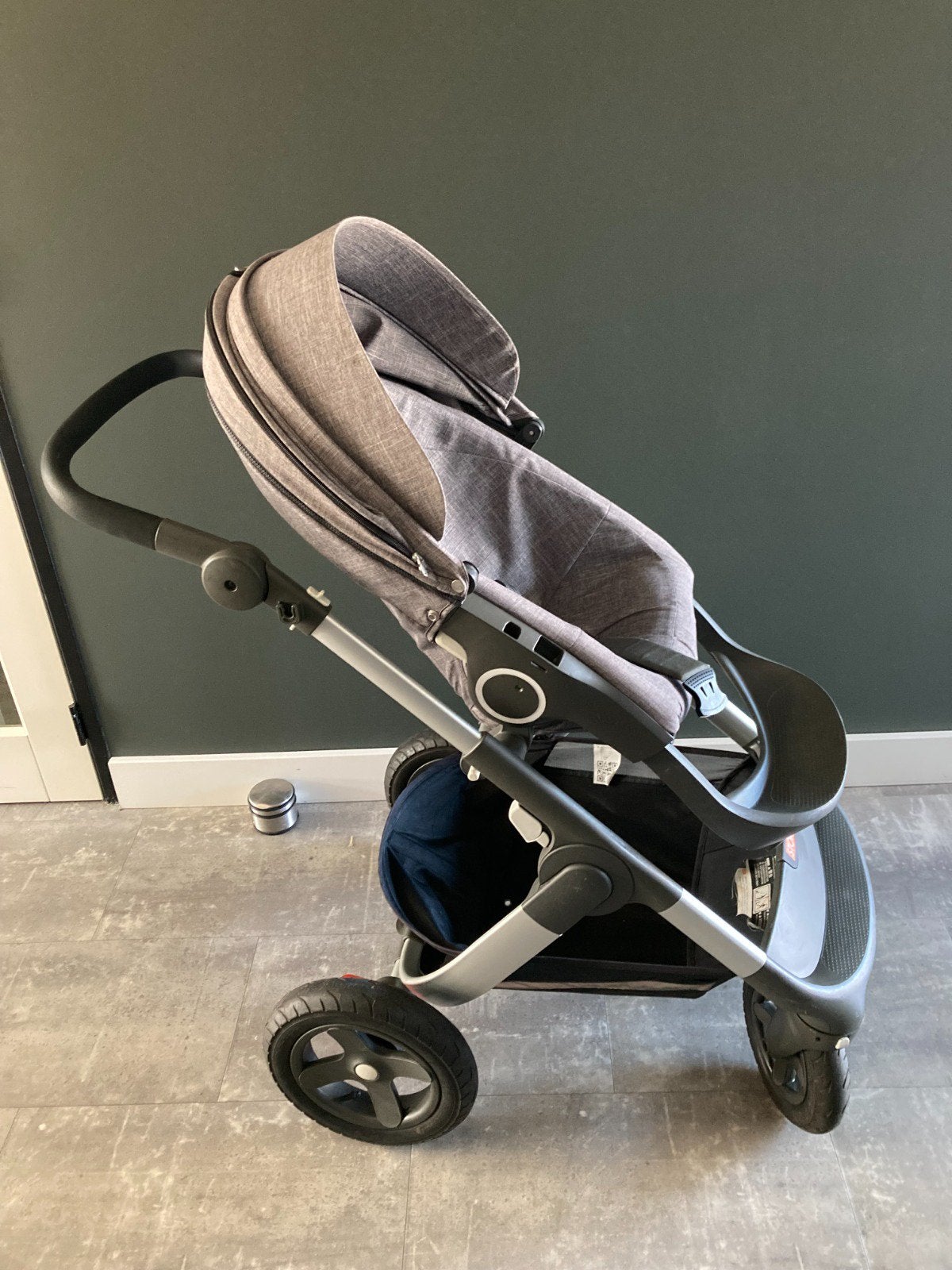Kinder- en wandelwagen Stokke explorer zeer compleet, Luchtbanden, Zo goed als nieuw, Combiwagen, Ophalen