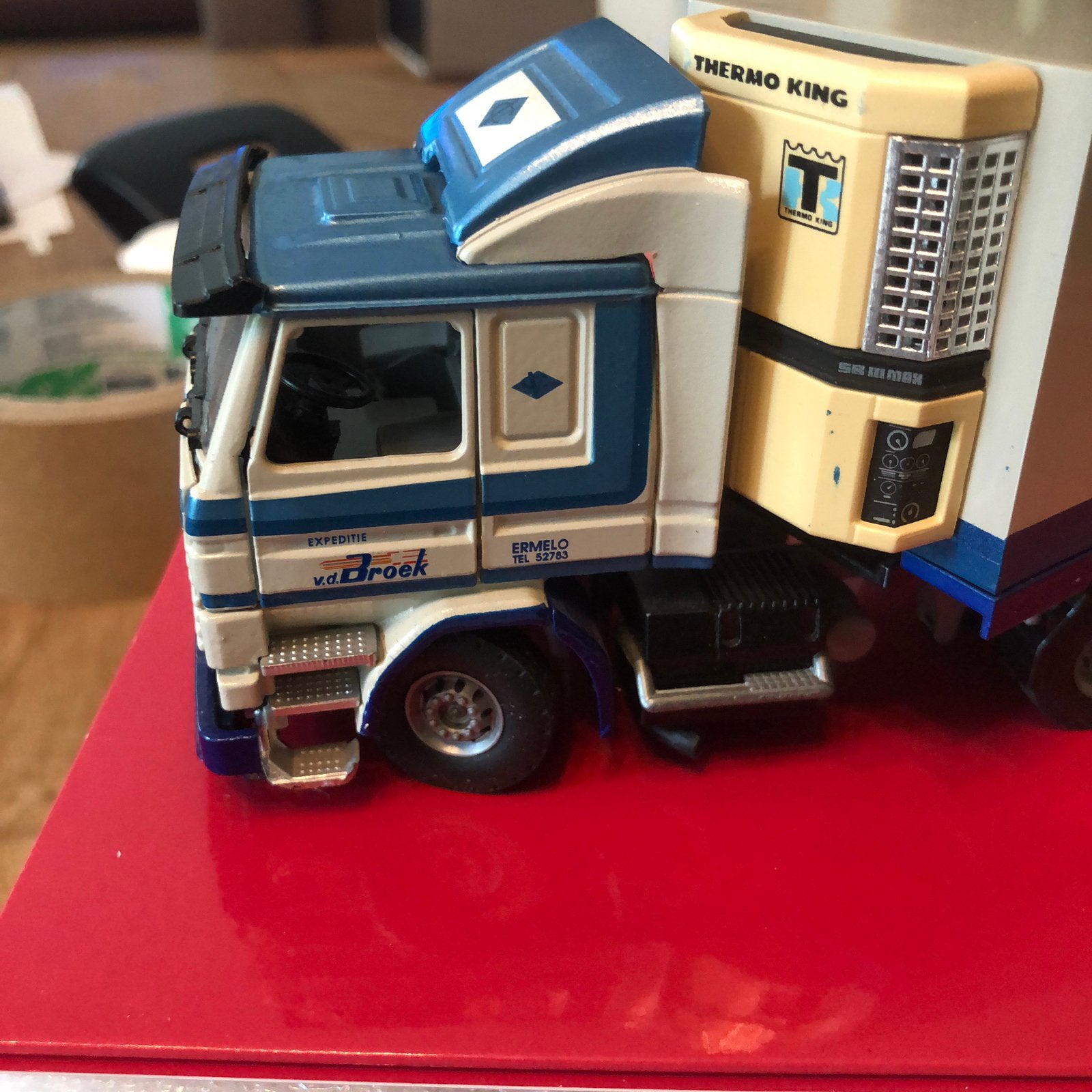 TEKNO. SCANIA 113M 360 TREKKER met KOEL OPLEGGER, Ophalen of Verzenden, Zo goed als nieuw, Bus of Vrachtwagen, Tekno