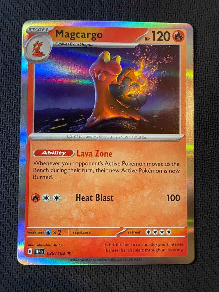 Magcargo 029/162 Rare Holo Temporal Forces Packfresh, Ophalen of Verzenden, Zo goed als nieuw