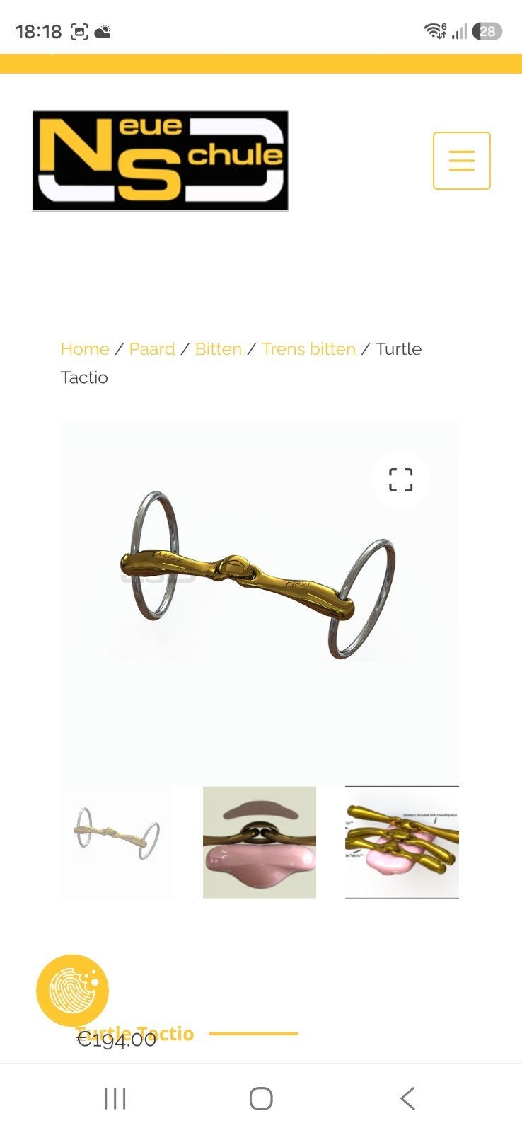 Neue schule turtle tactio M 12,5, Dieren en Toebehoren, Ophalen of Verzenden, Zo goed als nieuw
