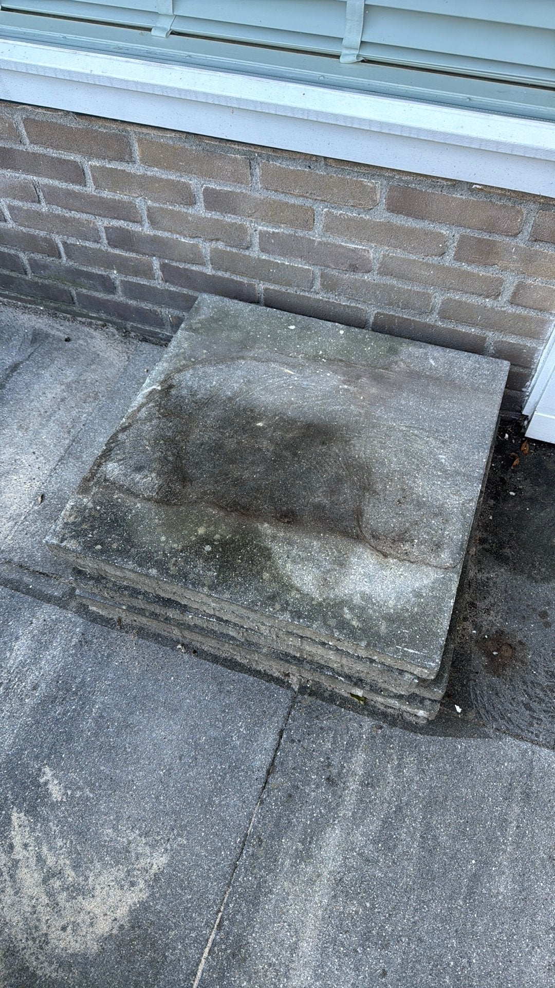 5 tuintegels 60x60, Ophalen, Zo goed als nieuw, Beton, Terrastegels