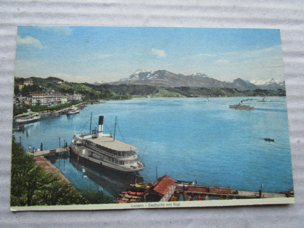 Ansichtkaart Zwitserland - Luzern - Seebucht mit Rigi, Verzenden, Voor 1920, Ongelopen, Overig Europa