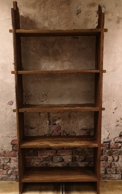 Boekenkast oud en doorleefd hout, Met plank(en), Nieuw, 150 tot 200 cm, 25 tot 50 cm
