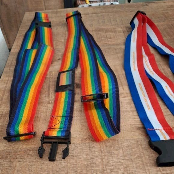 Kofferriemen - Set van 3 stuks, Sieraden, Tassen en Uiterlijk, Overige materialen, Slot, Ophalen of Verzenden, Zo goed als nieuw