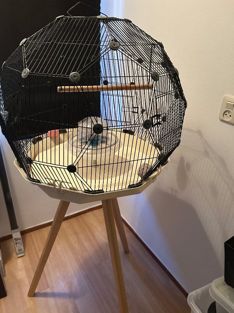 Omlet Geo vogelkooi, Ophalen, Gebruikt, Metaal, Vogelkooi