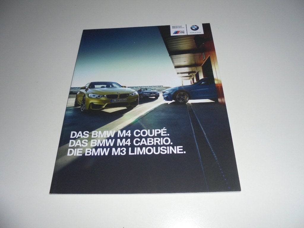 brochure BMW M4 Coupé en Cabrio en M3 Sedan 2015, Ophalen of Verzenden, Nieuw, BMW